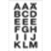 HERMA - Etiqueta 4135 20x20mm letras A-Z negro sobre transparente | 10 piezas