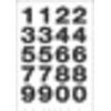 HERMA - Etikett 4136 20x18mm Zahlen 0-9 schwarz auf transparent