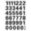 HERMA - Label 4164 15mm numbers 0-9 black