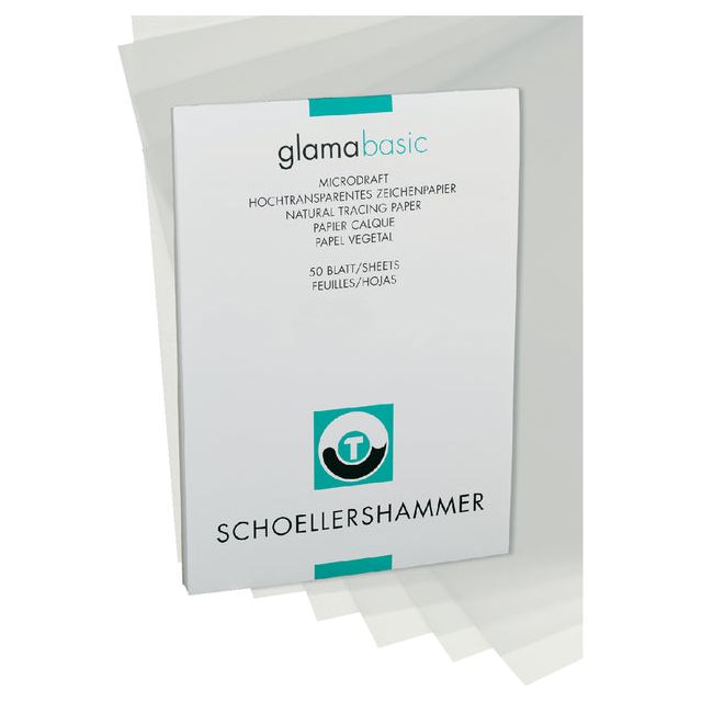 Schoellershammer - Design Block SH A3 90-95gr 50V Transparent | Stück ein 50 Blatt | 10 Stück