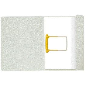 Jalema - Cartella con clip A4 100% cartone riciclato grigio 250gr confezionata da 10 pezzi