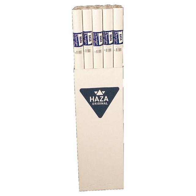 Haza - Patroontekenpapier rol 10mx100cm blanco | 5 stuks