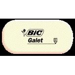 Bic - Gum Galet pvc quite soft pencil white