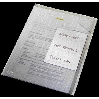 Leitz - Combifile 4729 carpeta vista clasificadora A4 PP transparente 3 piezas