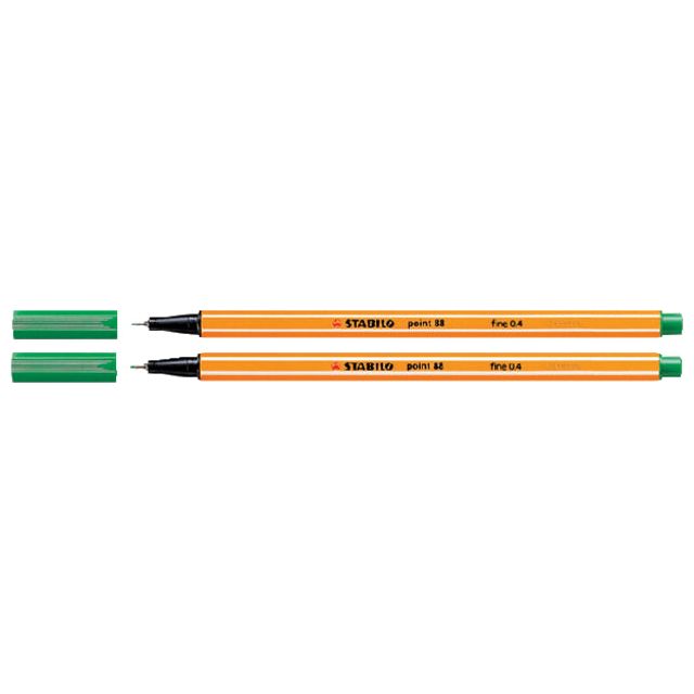 Stabilo - Fineliner point 88/36 smaragd groen | 10 stuks