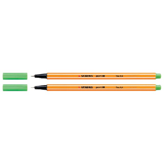 STABILO - Fineliner point 88/43 licht groen | 10 stuks