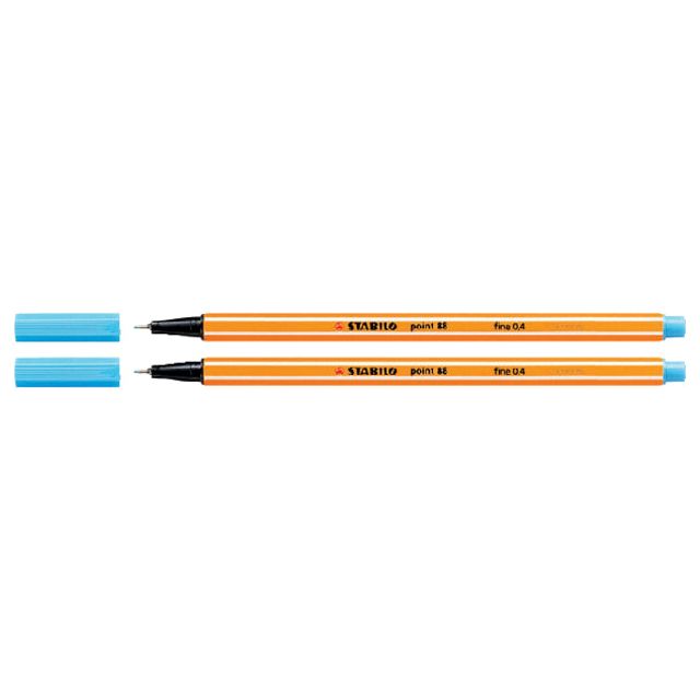 Stabilo - Fineliner Point 88/57 F Azure Blue | 1 pièce | 10 morceaux