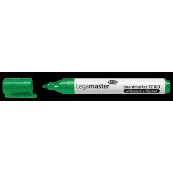 Legamaster - Pennarello per lavagna bianca TZ 100 rotondo 1,5-3 mm verde | 10 pezzi