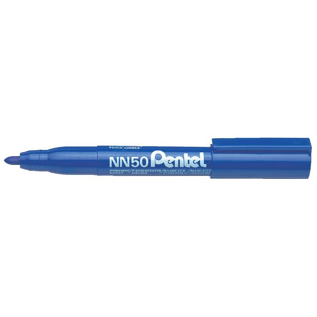 Pentel - Viltstift  nn50 rond 1.3-3mm blauw | 12 stuks