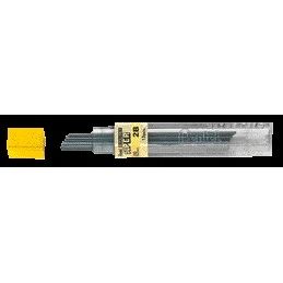 Pentel -  Potloodstift  2b 0.9mm 15st zwart