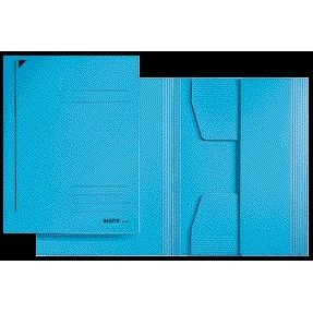 Leitz -  Dossiermap A3 3 kleppen 430gr blauw