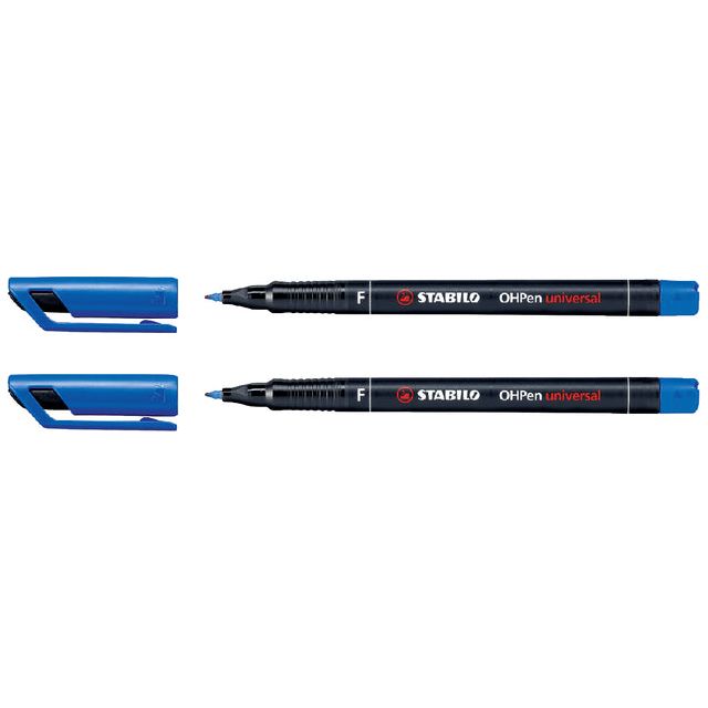 Stabilo - OHPen universal, OHP-marker, permanent, fijn 0,7 mm, blauw