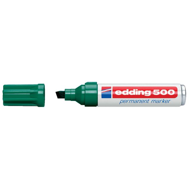 Edding -Filz -Tip Edding 500 schräg 2-7mm Grün | 1 Stück | 10 Stück