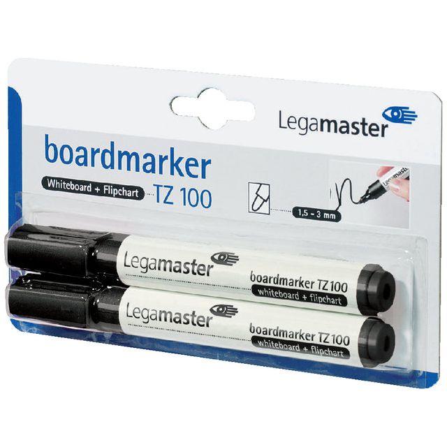 LEGAMASTER - FILT STILD LEGAMASTER TZ100 WHITEBOARD 2MM 2ST SW | Blasen Sie ein 2 Stück