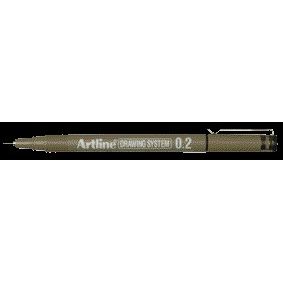 Artline - Fineliner technical 0.2mm black