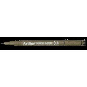 Artline - Fineliner técnico 0,4 mm negro | 12 piezas