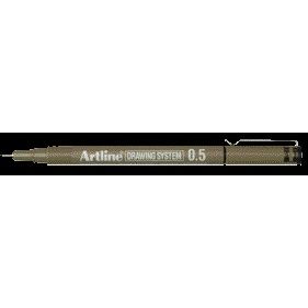 Artline - Fineliner tecnico 0,5 mm nero | 12 pezzi