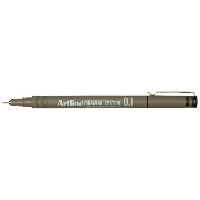 Artline - Fineliner Artline technique 0,1 mm noir | 12 pièces