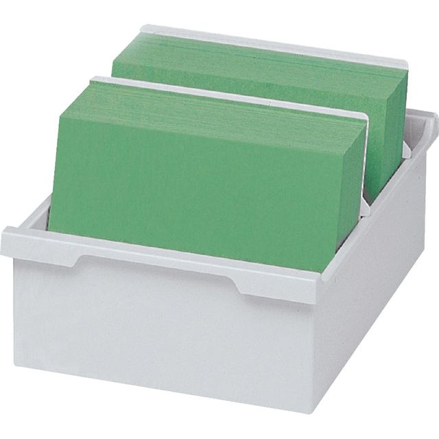 Multiforme - Boîte de cartes Exacompta A5 TROG PLASTIQUE GREN GREY | 1 pièce