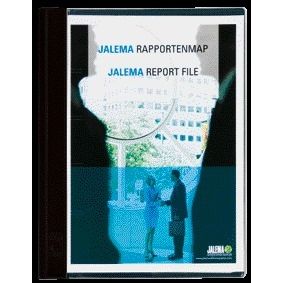 Jalema - Berichtsmappe Djois mit Schnellverschluss und Abdeckplatte A4 schwarz | 10 Stück