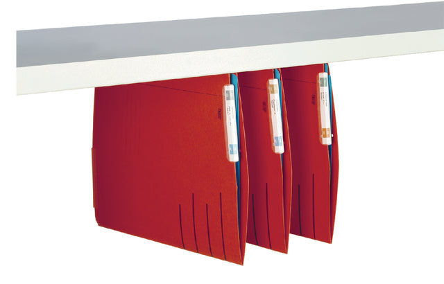 Secolor - Hanging Ordner Slat für Regal Red | Außenschachtel ein 50 Stück