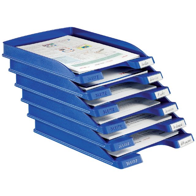 Leitz - brievenbakje Plus 5237 Slim blauw