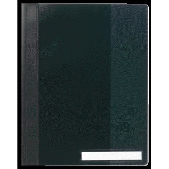 Langlebig – Schnellklebendes A4-PVC, extra breit, schwarz | 25 Stück