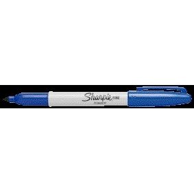 Sharpie - Felt-tip pen, round fine blue