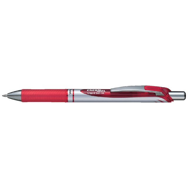 Pentel - Gelschrijver Energel BL77 rood 0.4mm | 12 stuks