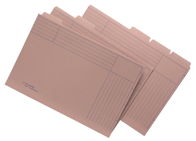 Jalema - Sorteermap folio 5 vakken met tabs 300gr chamois | 50 stuks