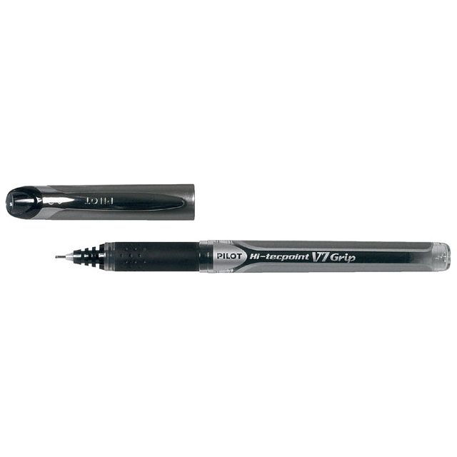 Pilot - Rollerpen PILOT Hi-Tecpoint grip V7 0.4mm zwart | 12 stuks