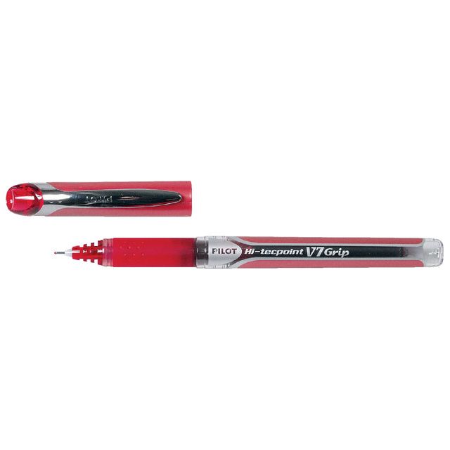 Pilot - Rollerpen PILOT Hi-Tecpoint grip V7 0.4mm rood