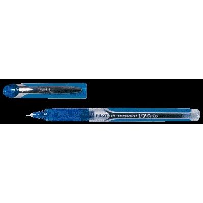 Pilot - Bolígrafo roller Hi-Tecpoint Grip V7 mediano azul