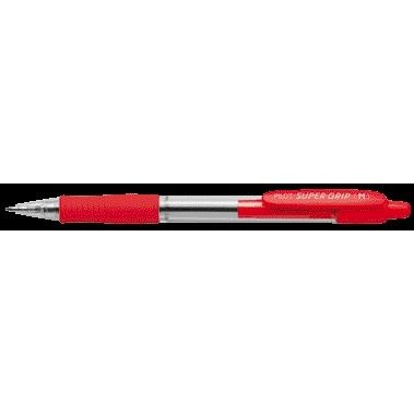 Pilot - Stylo à bille Super Grip moyen rouge | 12 pièces