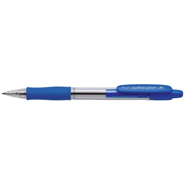 Pilote - Ballpen Pilot Super Grip M Blue | Boîte extérieure une pièce 12