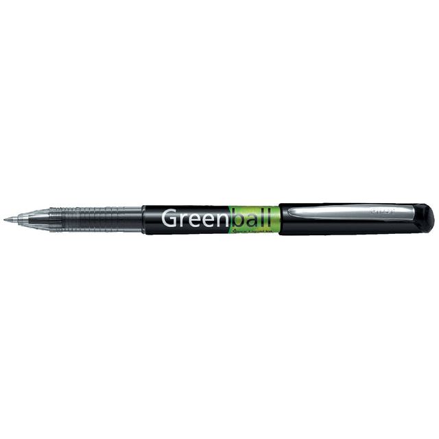 Pilot - Rollerpen PILOT Greenball Begreen zwart  0.35mm | 10 stuks