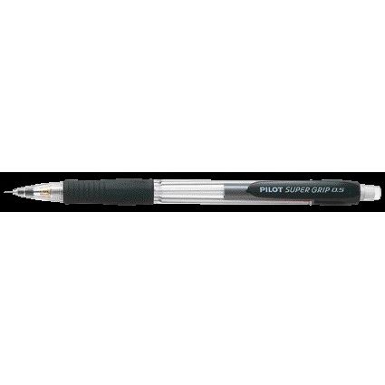 Pilot -  Vulpotlood  Super Grip HB 0.5mm zwart | 12 stuks