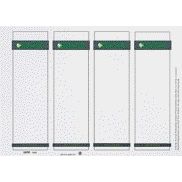 Leitz - Spine insert card wide 56x190mm white 100 pieces
