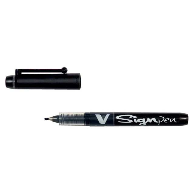 Pilot - Fineliner PILOT V-Sign zwart 0.6mm | 12 stuks