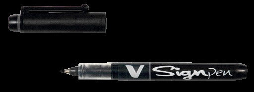 Pilot -  Fineliner  V Signpen fijn zwart | 12 stuks