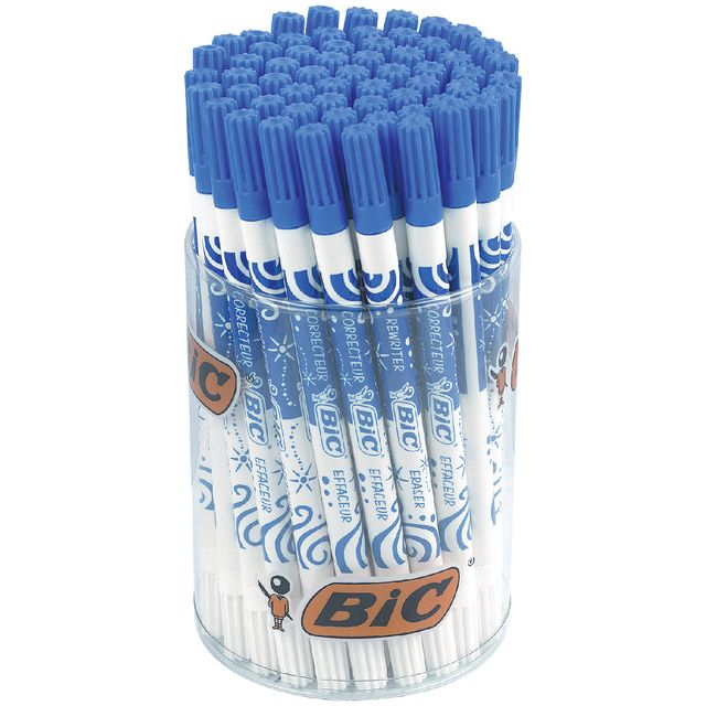 Bic - inktuitwisser Ink Eater, plastic pot met 60 stuks