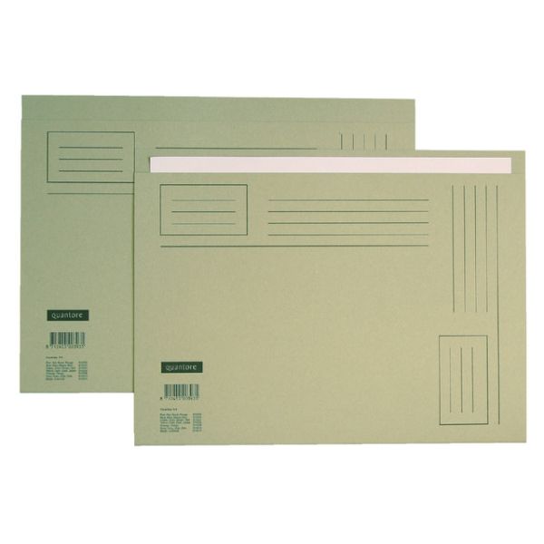 Vouwmap Quantore Folio ongelijke zijde 230gr grijs