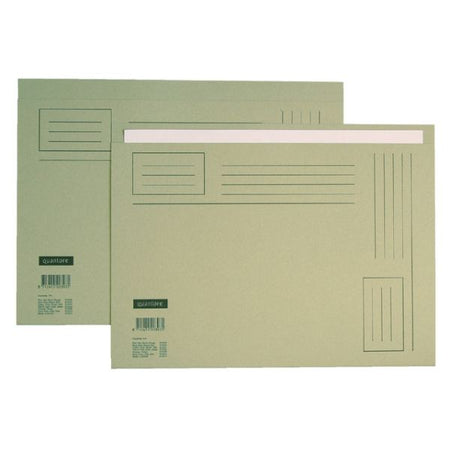 Quantore - Folding folder Folio uneven side 230gr gray