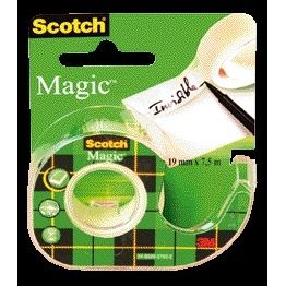 Scotch - Nastro adesivo magic 810 19mmx7,5m + nastro adesivoh | 12 pezzi