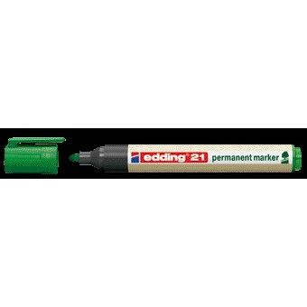 Edding - Felt-tip pen 21 EcoLine round green 1.5-3mm | 10 pieces