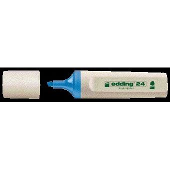 Edding EcoLine -  Markeerstift edding 24 eco 2-5mm lichtblauw