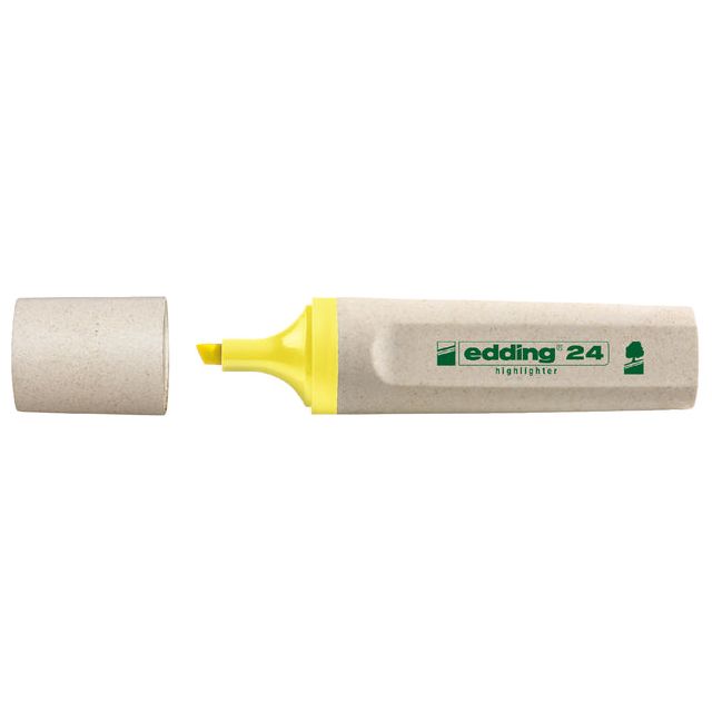 Edding Ecoline - Marking Marker Edding 24 Eco 2-5 mm jaune | Boîte extérieure une pièce de 10