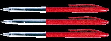 Quantore -  Balpen drukknop rood | 500 stuks