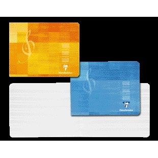 Clairefontaine - Schriftmusik 220x170mm 48 Seiten 90gr sortiert | 10 Stück