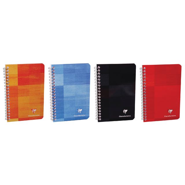 CLAIREFONTAINE - Notebook Clairefontaine 75x120mm Ligne spirale | 10 morceaux